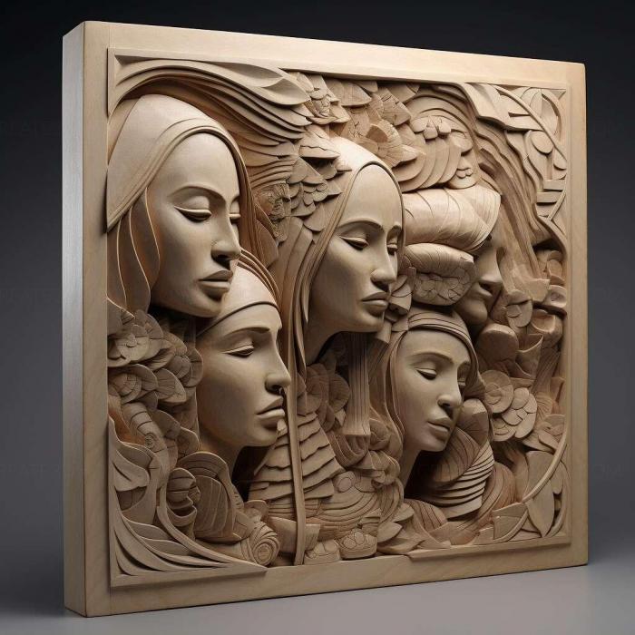 نموذج ثلاثي الأبعاد لآلة CNC 3D Art 